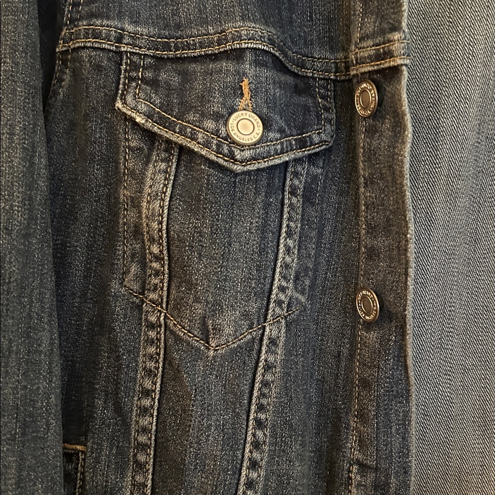Lucky Brand The Tomboy Trucker Denim Jacket Size XL - Picture 10 of 16